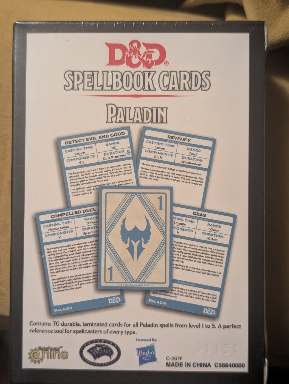D&D Spellbook Cards Paladin - Black Box - Picture 2 of 2